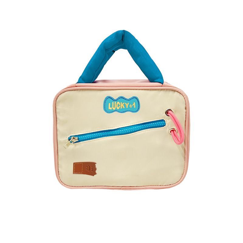 Large Capacity Travel & Business Toiletry Bag, Cosmetic Storage Bag, Cute Color Block Makeup Bag for Women
