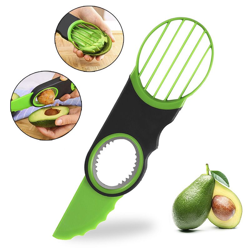 Multifunctional fruit cutter kiwi avocado slicer corer cutter avocado avocado knife three in one