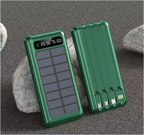 Wireless Solar Power Bank Portable Outdoor Multi-Function Lighting Flashlight 