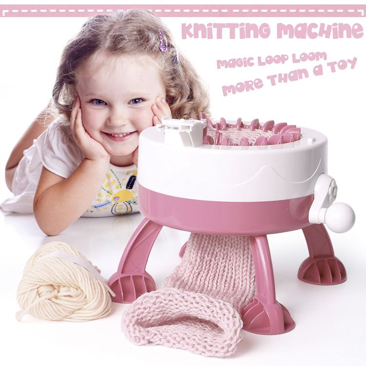 Handmade DIY Woolen Weaving Machine 22 Needle Star Cylinder Woolen Weaving Machine Yarn Weaver