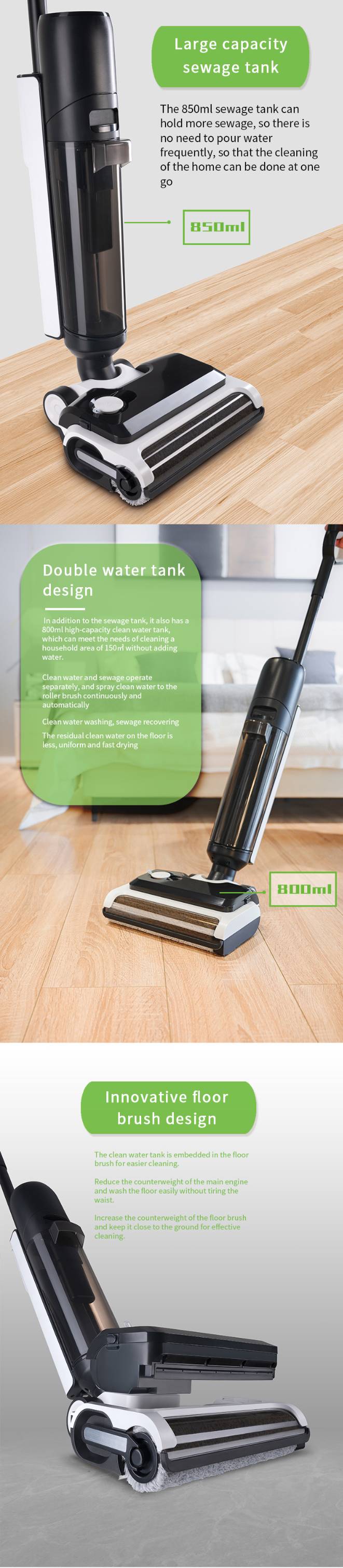 CF-X2101A Floor Cleaner Machine & Lightweight Carpet Shampooer, Portable Upholstery Spot Cleaner with Heated Wash, Power Dry, LED Display, and Odor-Eliminating Cleaning Formula