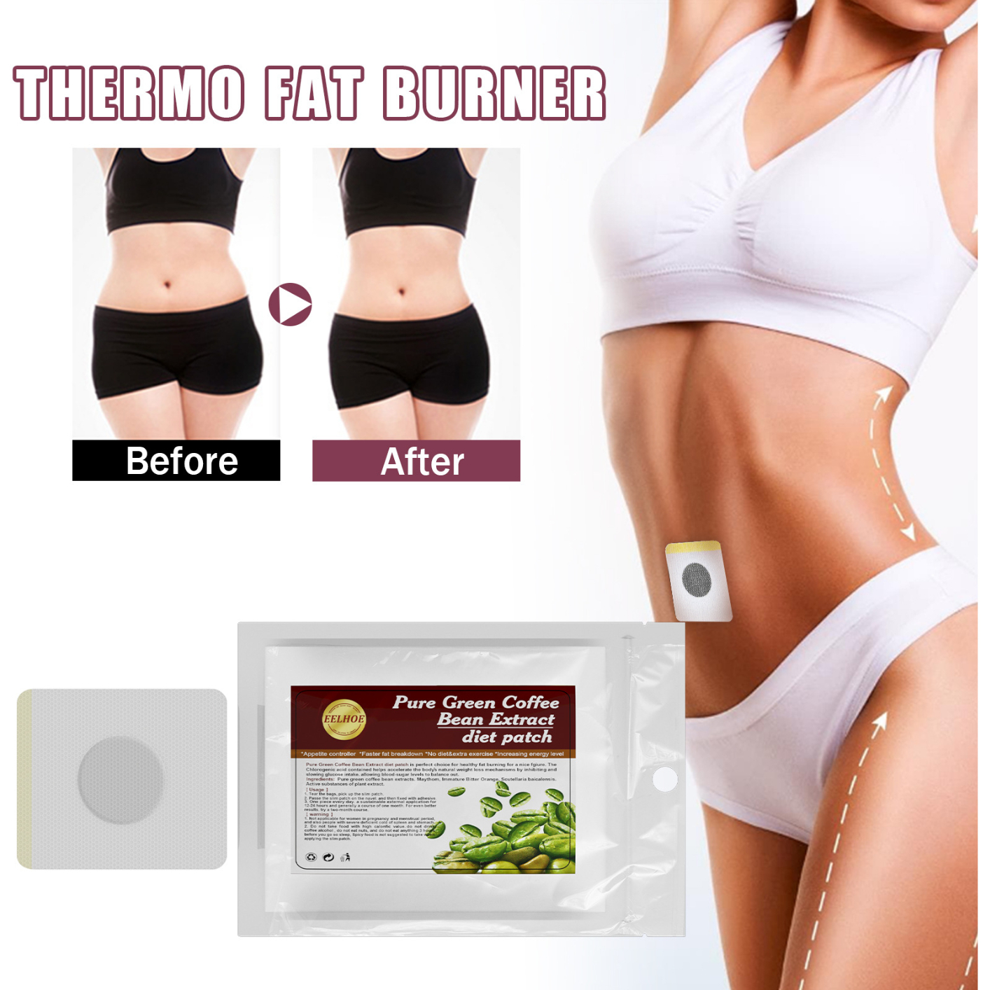 Weight Loss for Women, 50 Pcs/bag Slimming Pasters for Shaping, Metabolism Booster for Weight Loss