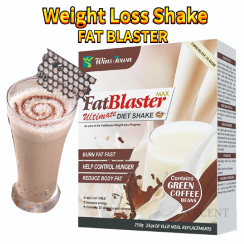 25g*10bags Fat Blaster Diet Shake Meal Fat Blaster Slimming Shake for Meal Replacement Powder Weight Loss Products Tea Detox