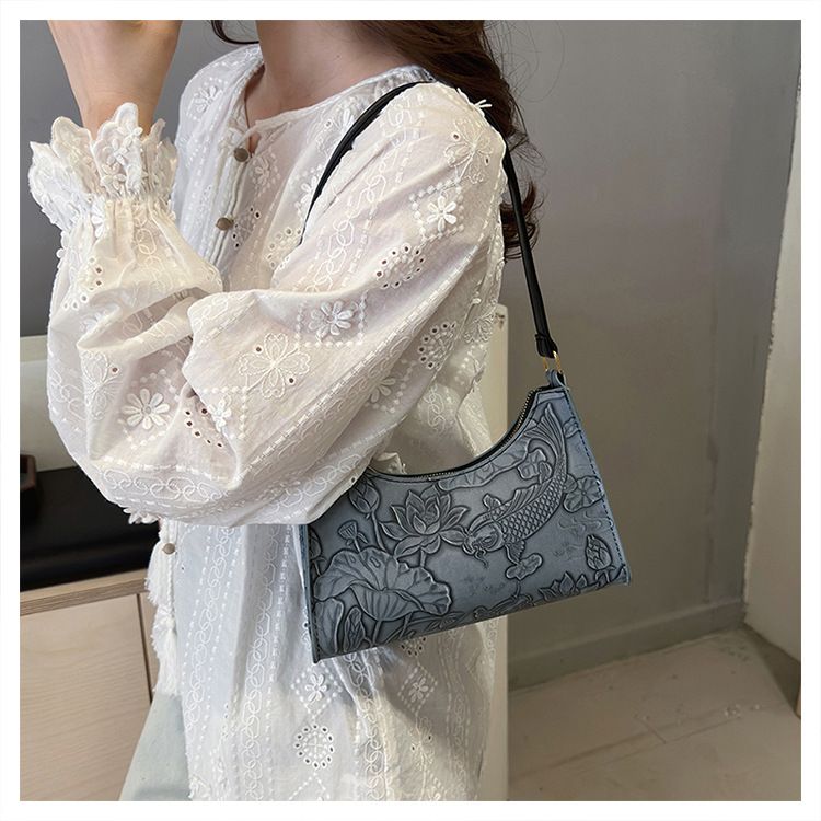 Ink print underarm Bag Casual fashion women's hand 1154