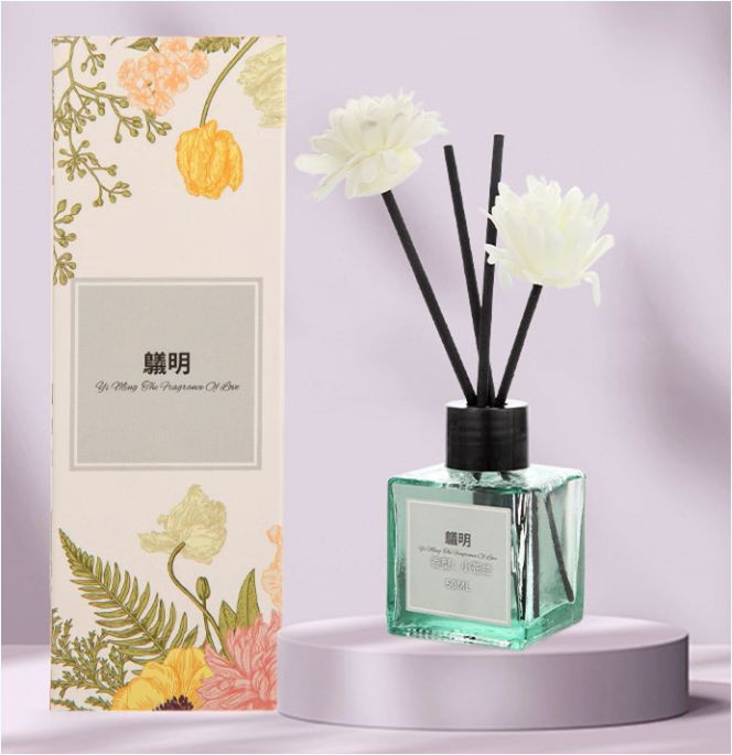 50ML Home Decor Perfume Aromatherapy Fragrance- Essential Oil Dried Flower Reed Diffuser for Fresh Air
