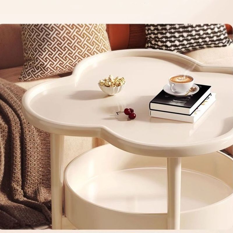 Bedside cabinet, bedroom bedside cabinet, small storage rack, sofa mini cabinet Double layer storage Corner Cabinet 