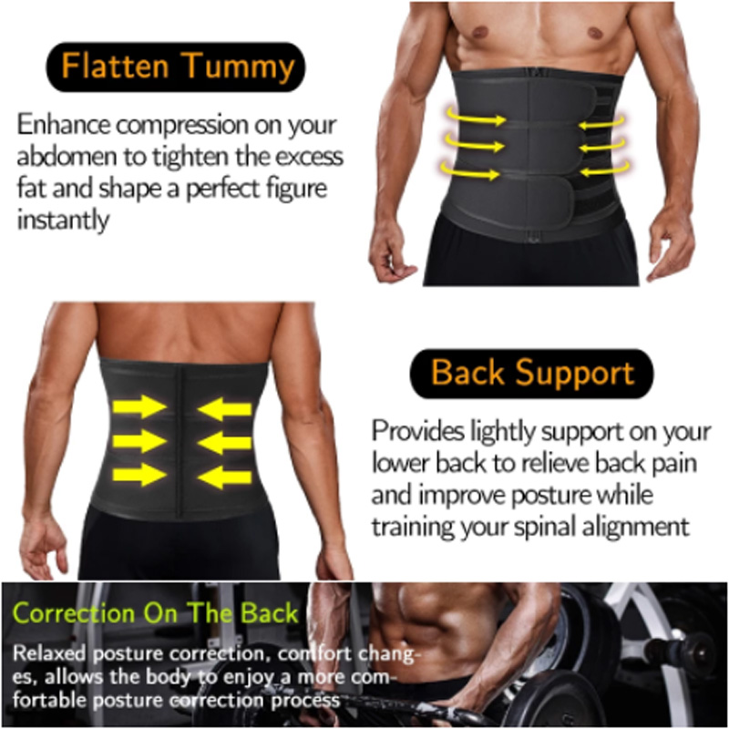 Generic Men Waist Trainer Corsets Fitness Trimmer Belt Slimming For