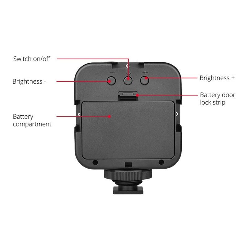 Portable mobile phone photo fill light, selfie handheld pocket RGB photography fill light, outdoor mini fill light CRRSHOP Mobile phone fill light free shipping