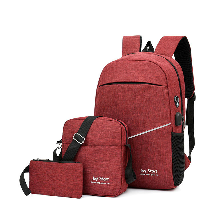 3-in-1 Multi-Functional USB Laptop Computer Backpack Business Backpack Men's Bag Women's Bag 
