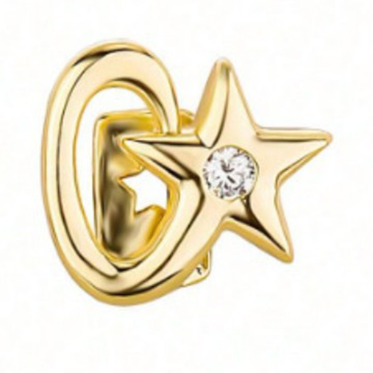 Four-pointed star zircon single tooth hip hop teeth braces gold teeth silver teeth hip hop teeth grillz gold grillz silver grillz