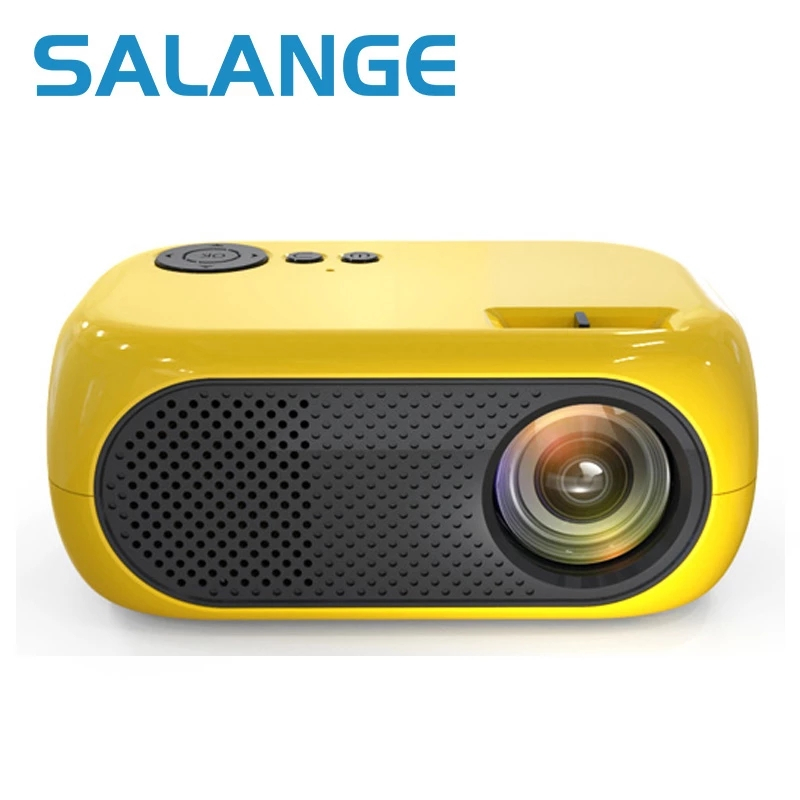 Salange M24 Mini Projector LED Portable Beamer Compatible with HDMI USB TF Card 640*480P Support 1080P Video Projetor Kids Gift