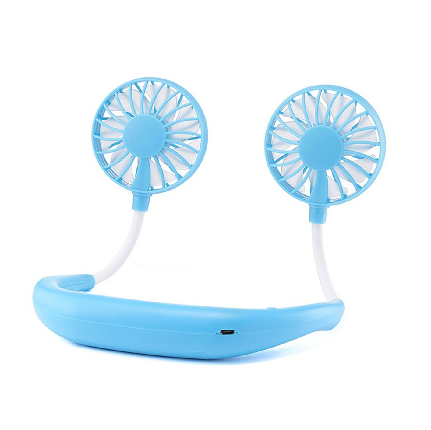 Neck Fan Portable Face Fan Personal Usb Hands-Free Mini Wearable Sports Handheld Cooling Small New Fans Around Your Neck For Travel Office Room Household Outdoor Sports
