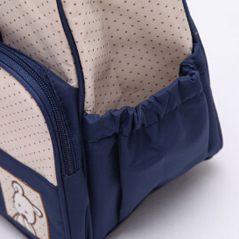 5Pcs/set Diaper Bag Suits For Mom Baby Bottle Holder Mummy Cart Pram Nappy Stroller Maternity Trolley Nappy Bag Sets