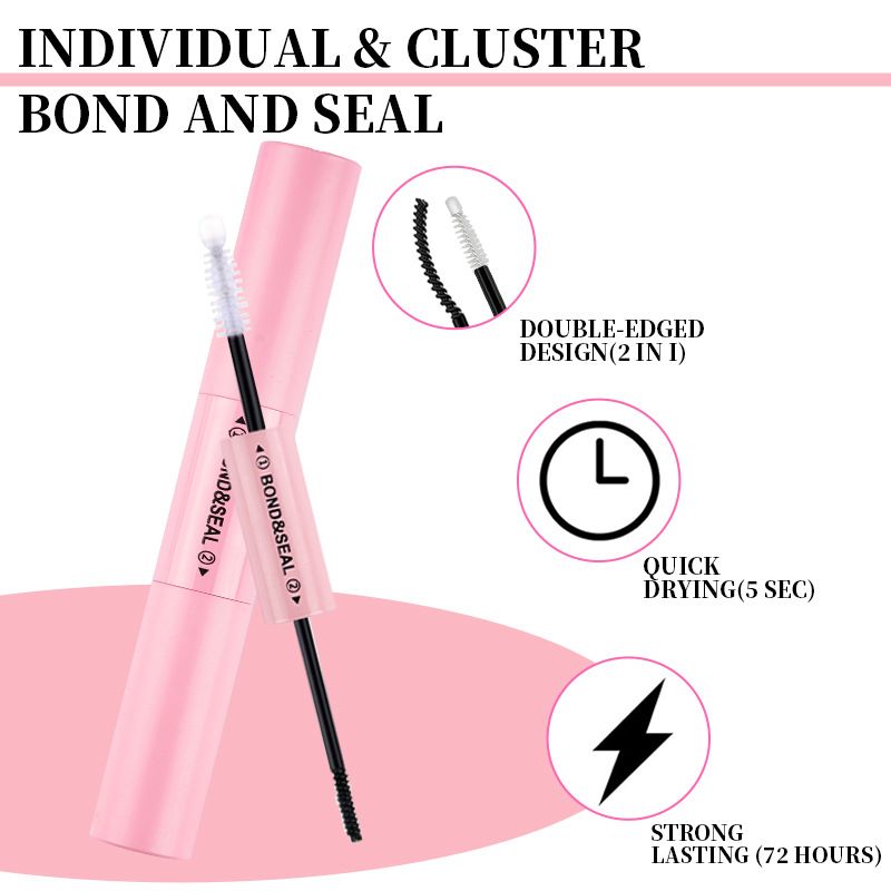 Large Capacity Individual Bloom Cluster Lash DIY Kit With Double-End Lash Glue Tweezers Soft Fiber Segmented Eyelashes Reusable Self Graft Lash Set For Beginner Daily Party Cross-border Beauty 