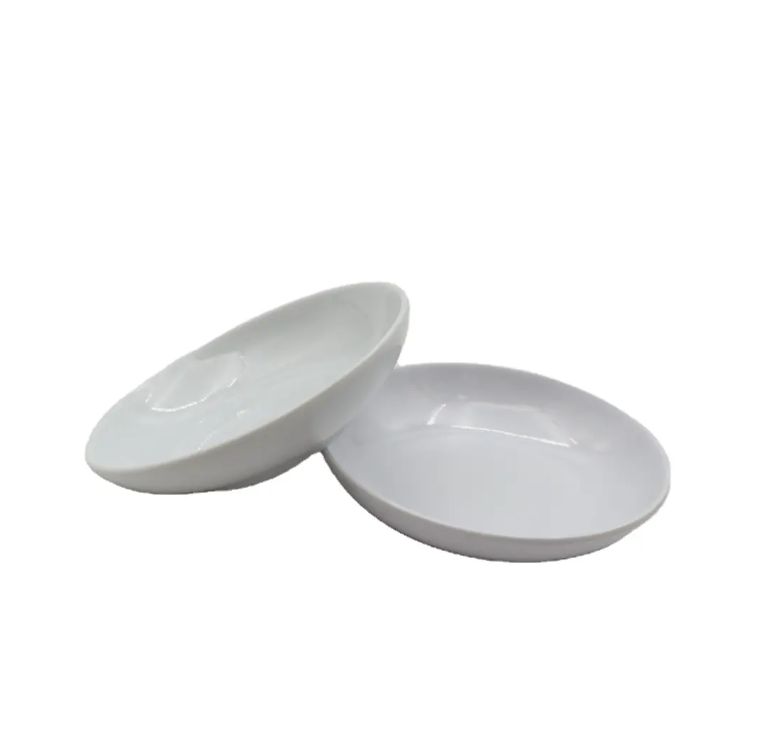 Dinnerware Catering Entree Fish Oval Ceramic Porcelain Dish Plates - Premium Luxury Simple Design White Ceramic Boat Shaped Salad Bowl - T-36