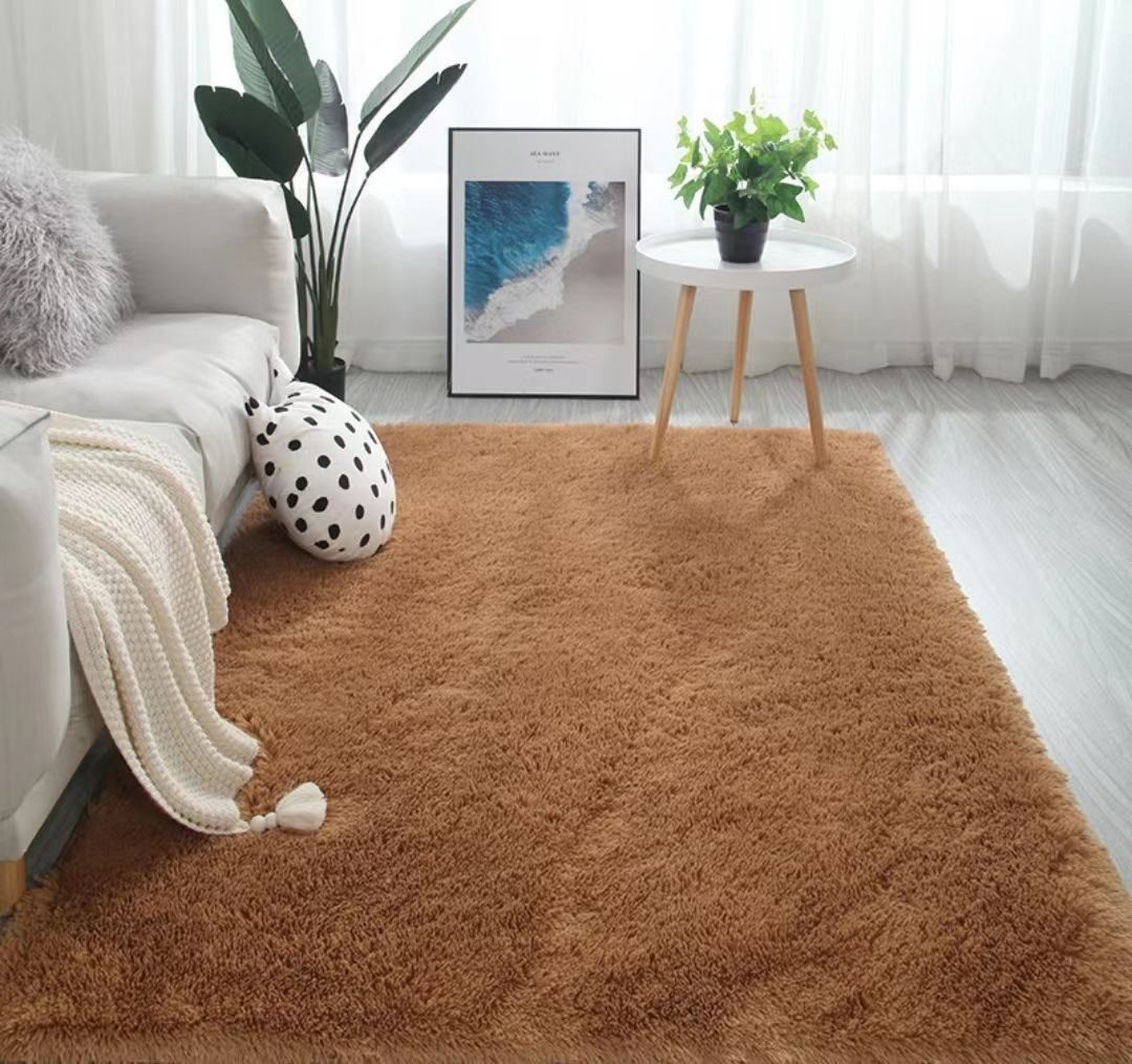 Large size, plush carpet, living room, sofa, room carpet, silk wool bedroom bedside carpet free shipping Oversized carpet