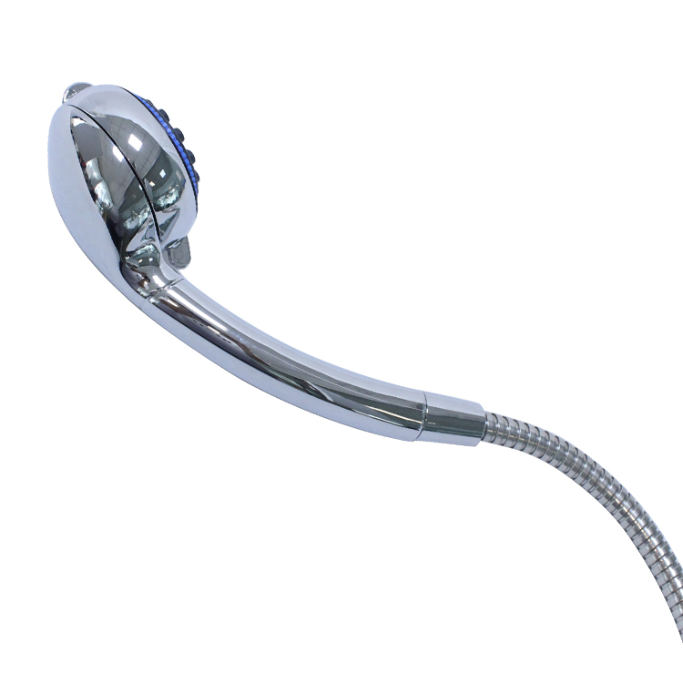 High Pressure Power Pulse Massage Hand Held, Chrome Detachable Shower Head with 8 Spray Settings and 1.5m Hose