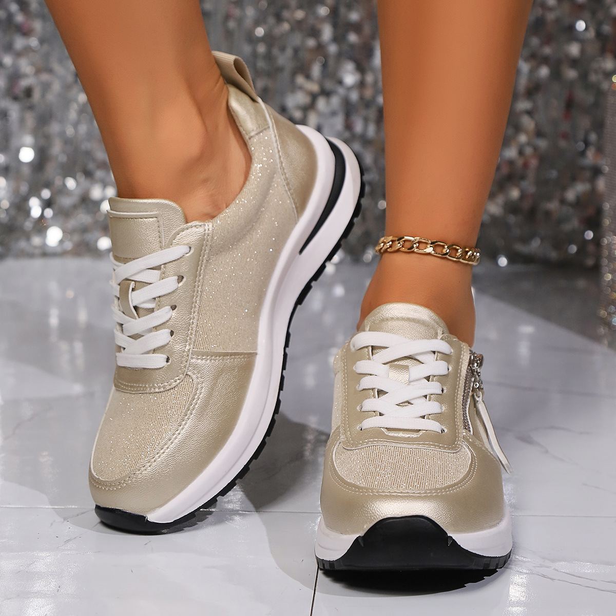 Single shoe women 2024 summer new Europe and the United States cross-border large size flat round head solid color front lace-up women single shoes
