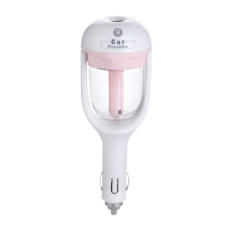 New Mini 12V Car Steam Humidifier Air Purifier Portable Auto Mist Maker Fogger Essential Oil diffuser Car humidifier