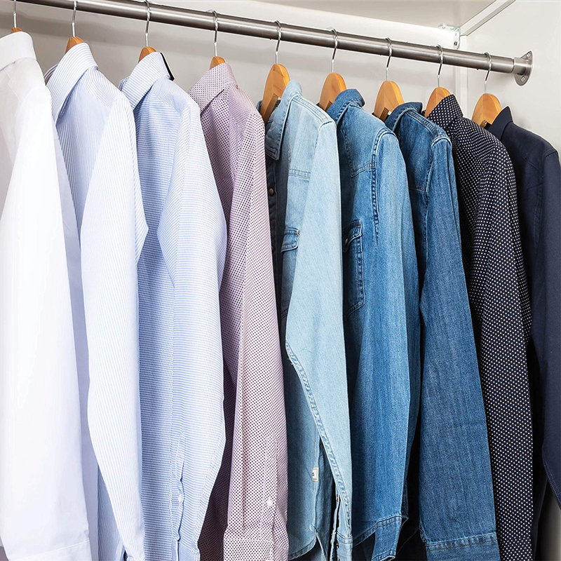High-Grade Wooden Suit Hangers - Smooth Finish Solid Wood Coat Hanger with Non Slip Pants Bar, 360 Swivel Hook and Precisely Cut Notches for Camisole, Jacket, Pant, Dress Clothes Hanger
