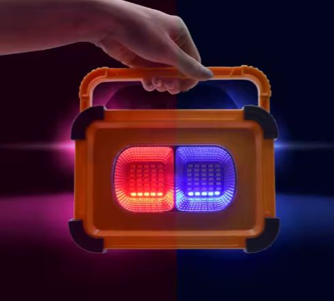 Outdoor Waterproof Power Bank Magnetic Base Rechargeable Solar Emergency Light Portable LED Solar Flood Light