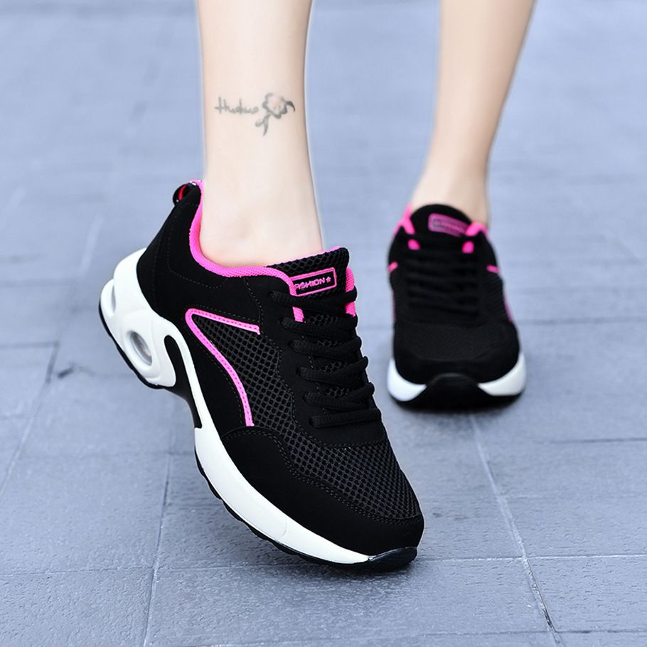 Women's shoes thick soles show high comfortable casual sports shoes outdoor fashion mesh surface breathable light mother shoes LM-JBX