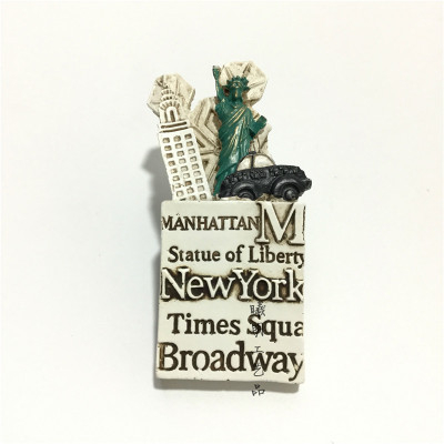 Creative USA Souvenir Statue of Liberty Empire State Building Hand Made New York Fridge Magnet