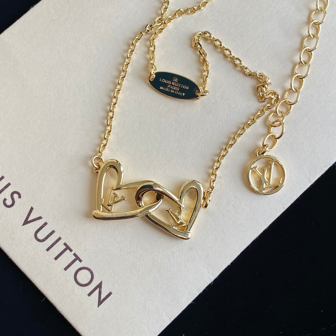 Necklace Love Circle LV Necklace Length 40CM Extension Chain 8CM Girls Ladies Accessories Jewelry