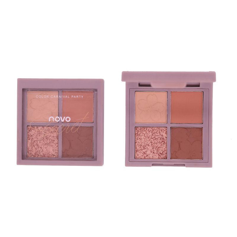 The four-color eyeshadow palette, the same makeup style as the Internet celebrity, with a bright and matte pearlescent eyeshadow palette for daily use