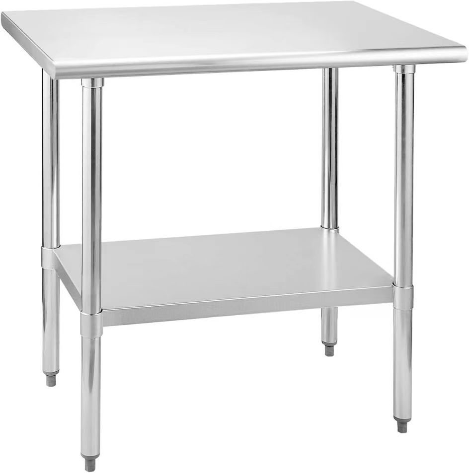 Wannilen Stainless Steel Table for Work 24 x 36 Inches, Commercial Heavy Duty Table for Restaurant, Home and Hotel