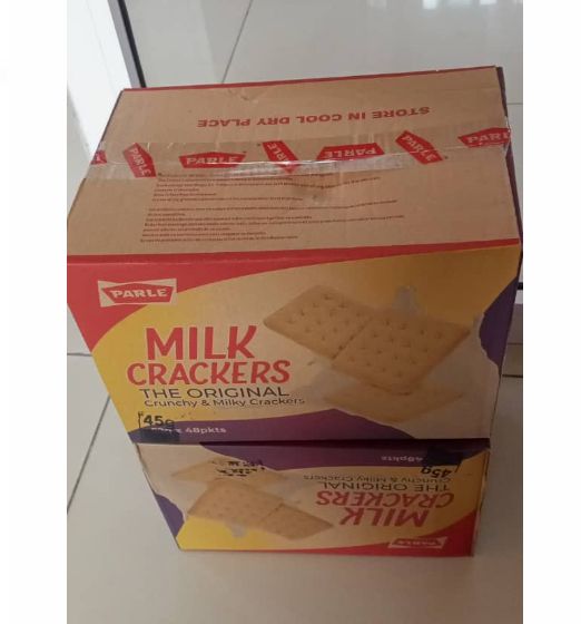 PARLE MILK CRACKERS CRUNCHY MILK CRACKERS 12X45g 1BOX 