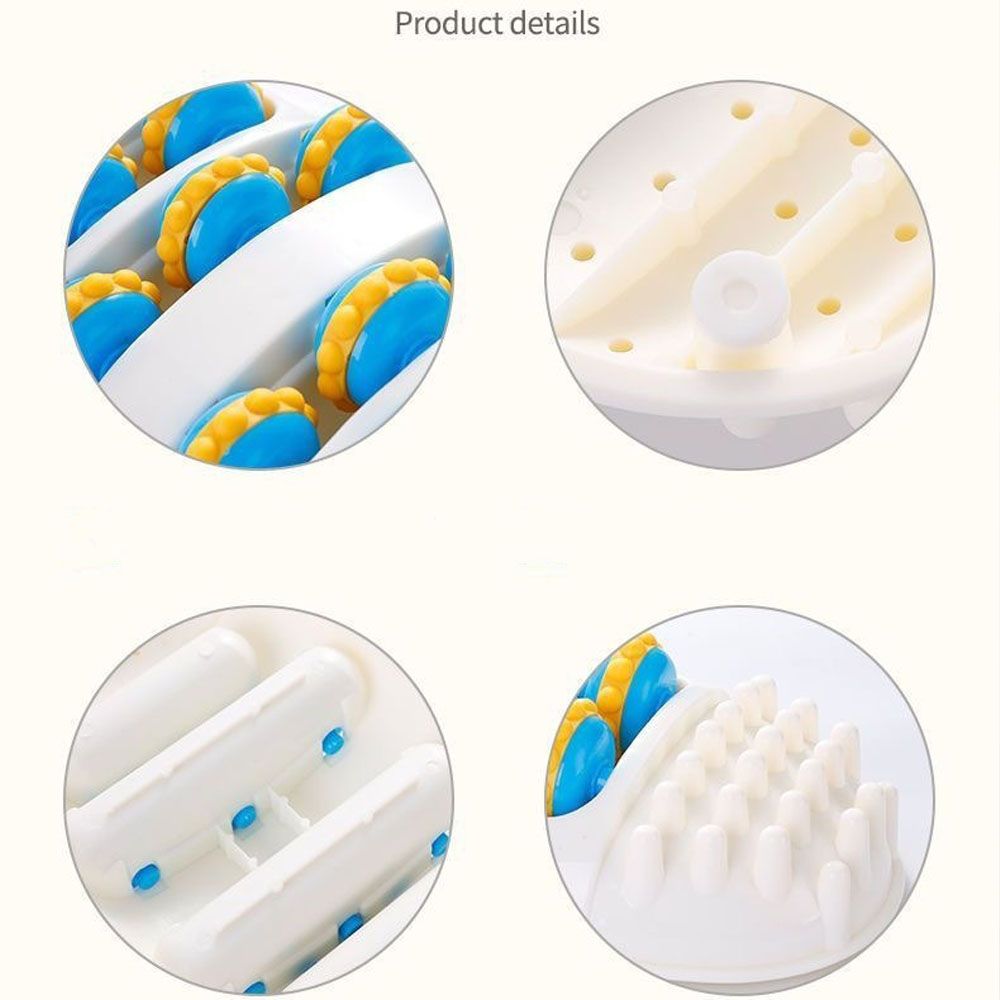 Foot massage roller for feet and calves, acupressure ball home massager for foot reflexology.