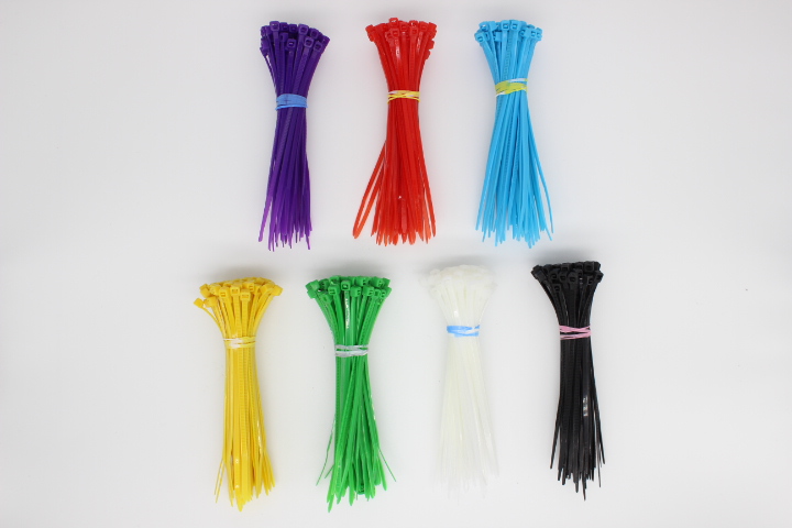 4 Inch 420Pcs Mini Cable Ties Self-locking Premium Nylon Wire Management Zip-ties for Indoor and Outdoor Garden Office Use ,7 Colors