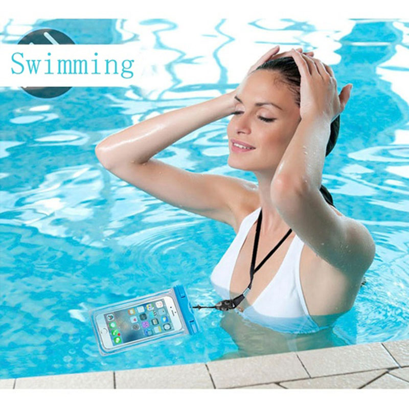 Waterproof Mobile Phone Cases Transparent Phone Underwater Storage Bag Swimming Diving Protective