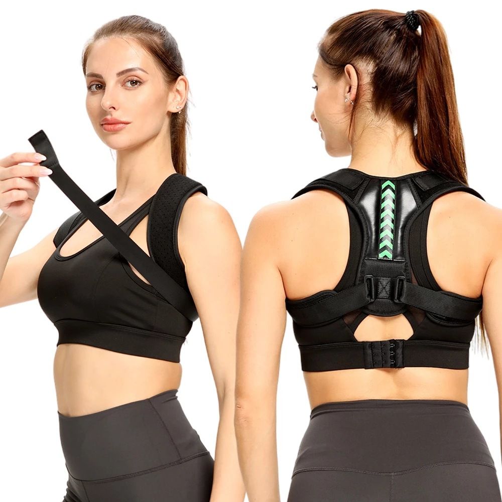 Adjustable Breathable Posture Corrector, Back & Shoulder Support for Men & Women, Anti-Slouching Clavicle Brace for Correcting Slouching & Sitting Posture
