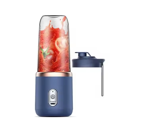  400ml 40W Mini Portable Rechargeable Electric Fruit Smoothie Juicer Blenderblue