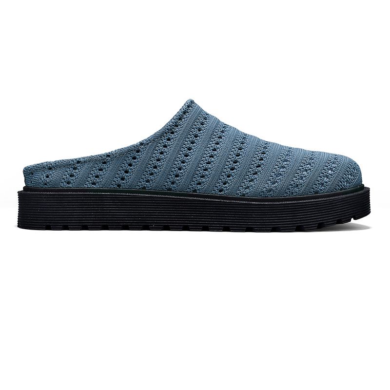 Youth Men Breathable Mesh Shoes Man Fashion Casual Flats Loafers Male Leisure Daily Slip On Footwears For Black