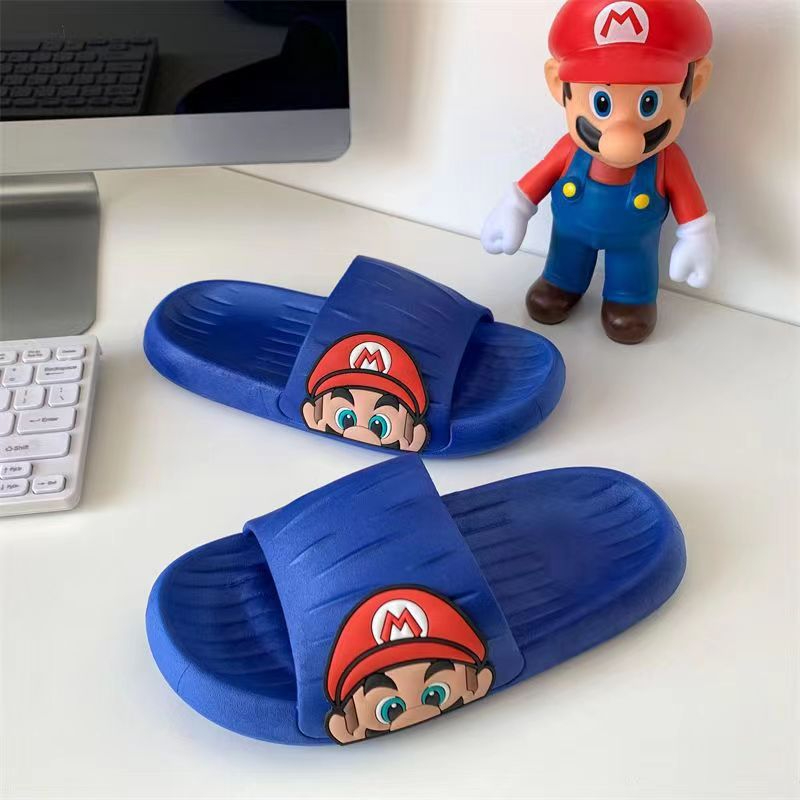 Men and Women Mary Cartoon Outside Wear Indoor Casual Platform Slippers Bathroom Non-Slip Slippers