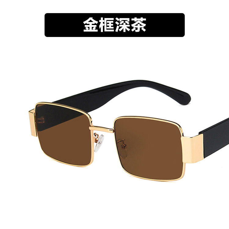 ins big face European and American retro trend square sunglasses 9061