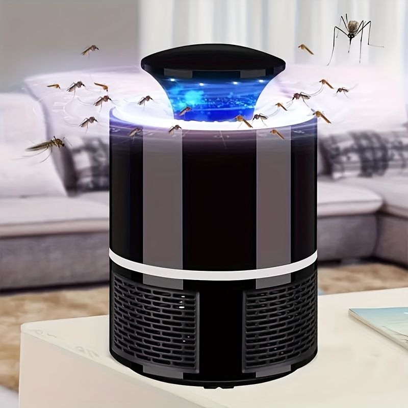 1pc Household Mosquito Guardian - Automatic Silent Photocatalytic Repellent Lamp with Suction Device - Indoor Pest Control for Home and Family