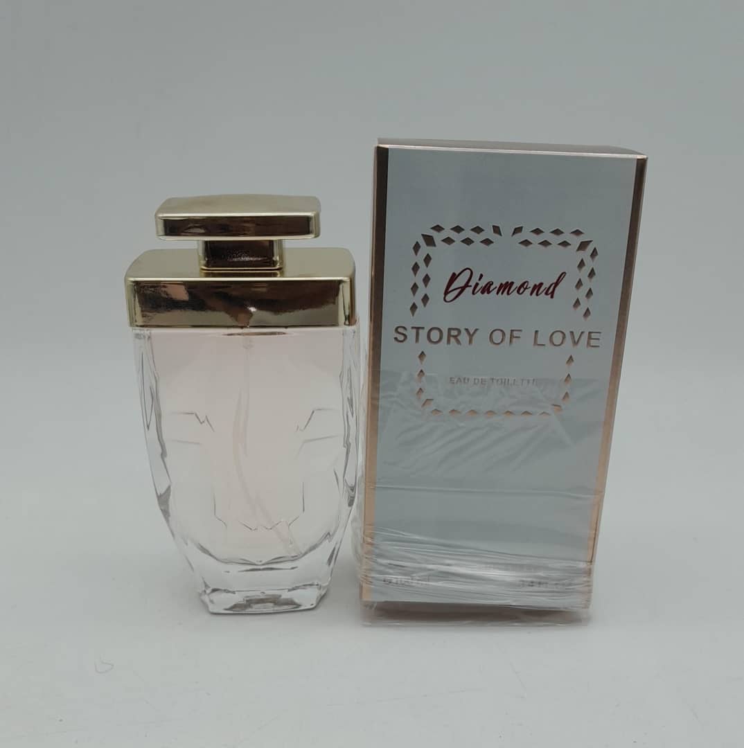 Luxury Custom DIAMOND STORY OF LOVE  Perfume Bottle 100ml Glass