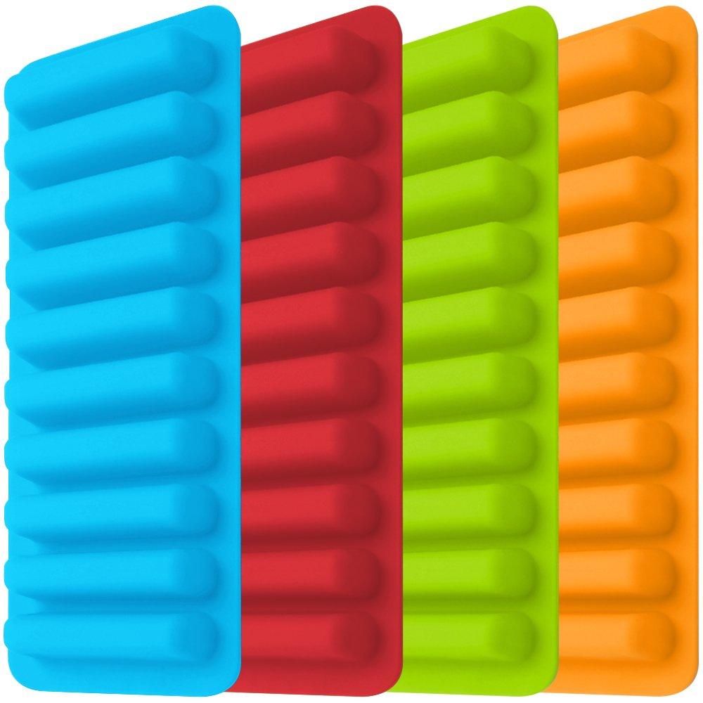 Ice Tube Making Trays, Perfect Ice Cube Sticks Molds for Small Mouth Sport Water Bottles, Bottled Soda, Silicone Ice Stick Tray