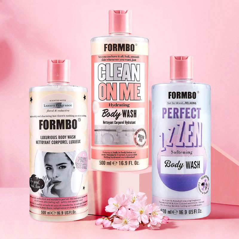 FORMBO Perfumed Bath Shower Gel 500ml Large Capacity, Mild Gel Body Wash for Cleansing Long-Lasting Fragrance Moisturizing And Refreshing
