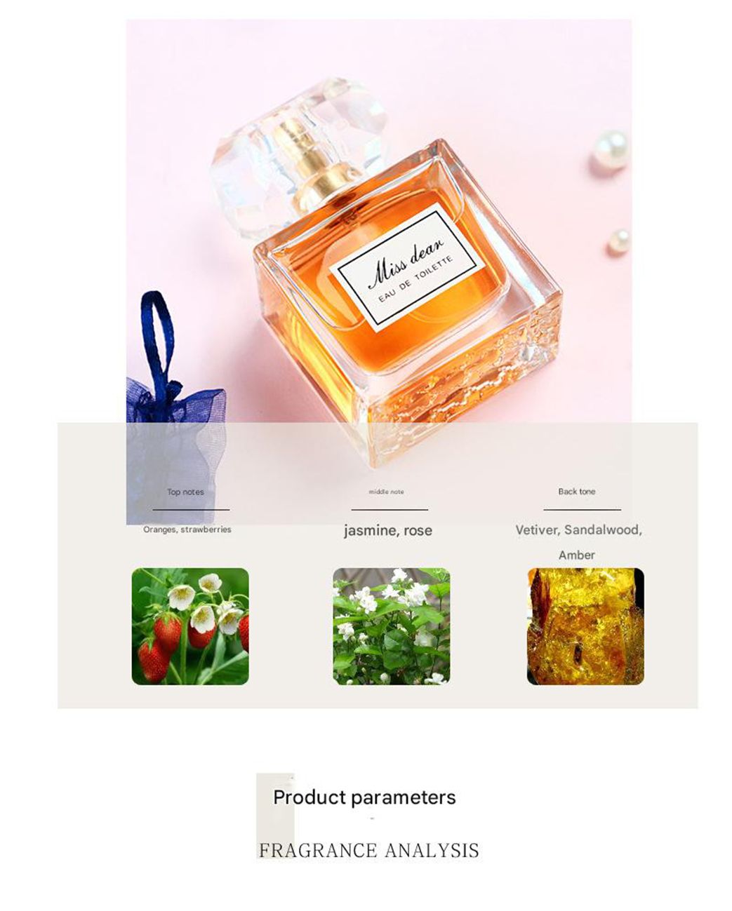 Miss Sweetheart women's perfume long-lasting light fragrance fresh 45ml