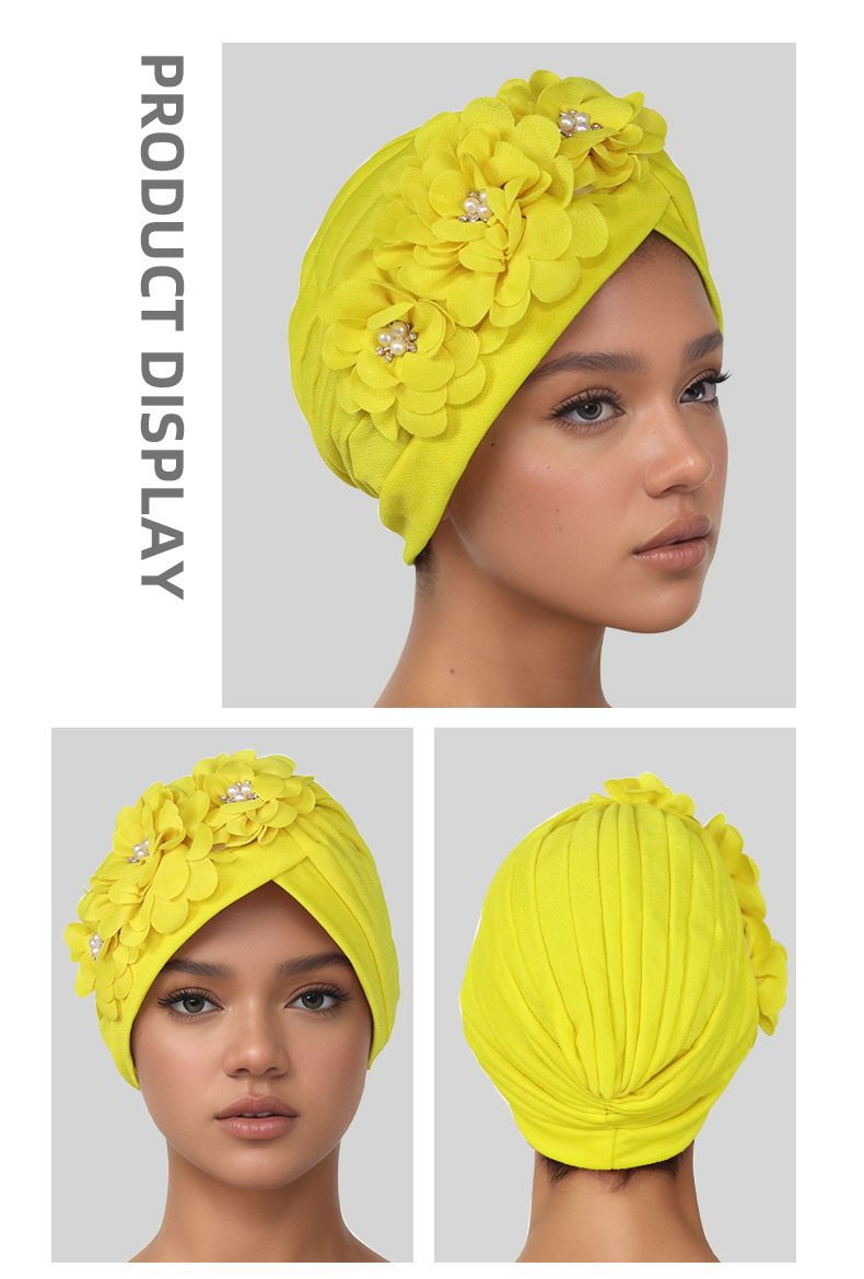 Fashion Selection Traditional Muslim Women's Headband Applique Fashion Casual Hat