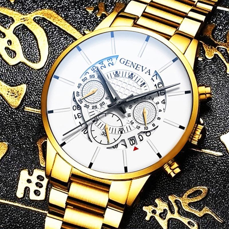 111 Luxury Men Automatic Quartz Business Fashion Steel Strap Wrist Watch For Man Male Dad Gold Black Silver Watches