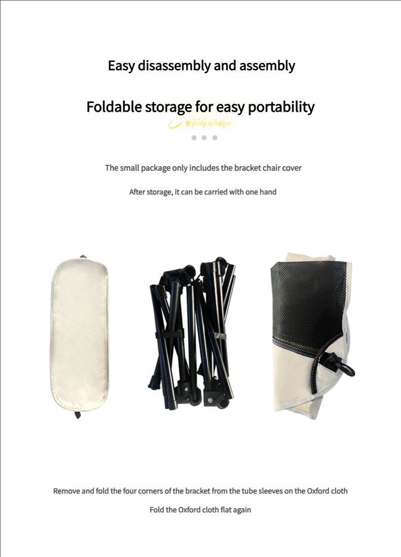 Buqing Lightweight Moon Chair, Lightweight Outdoor Folding Chair, Portable Camping Stool, Leisure Reclining Fishing Chair, Small Folding Stool