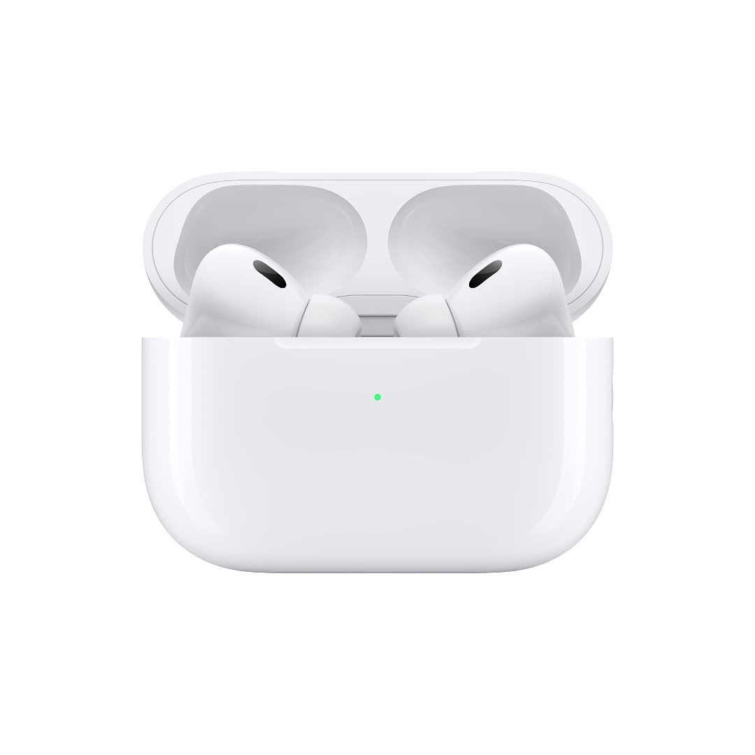 For Apple AirPods Pro (2nd Generation) Wireless Earbuds, Up to 2X More Active Noise Cancelling, Adaptive Transparency, Personalized Spatial Audio, MagSafe Charging Case, Bluetooth Headphones for iPhone