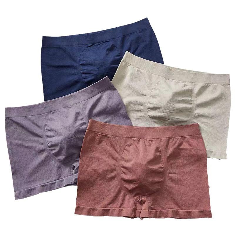 Man's Underwear Elasticity Cotton Boxer shorts Man's Underwear Boxers Breathable U Convex Male Underpants Large Size