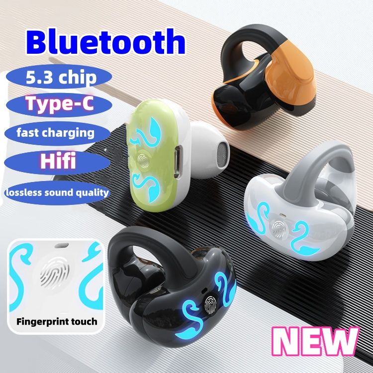 New Clamp type Wireless GD68 Bluetooth earphones Bone conduction Non ear style motion Large capacity Long endurance earphone CRRSHOP fashion earphones bluetooth headset